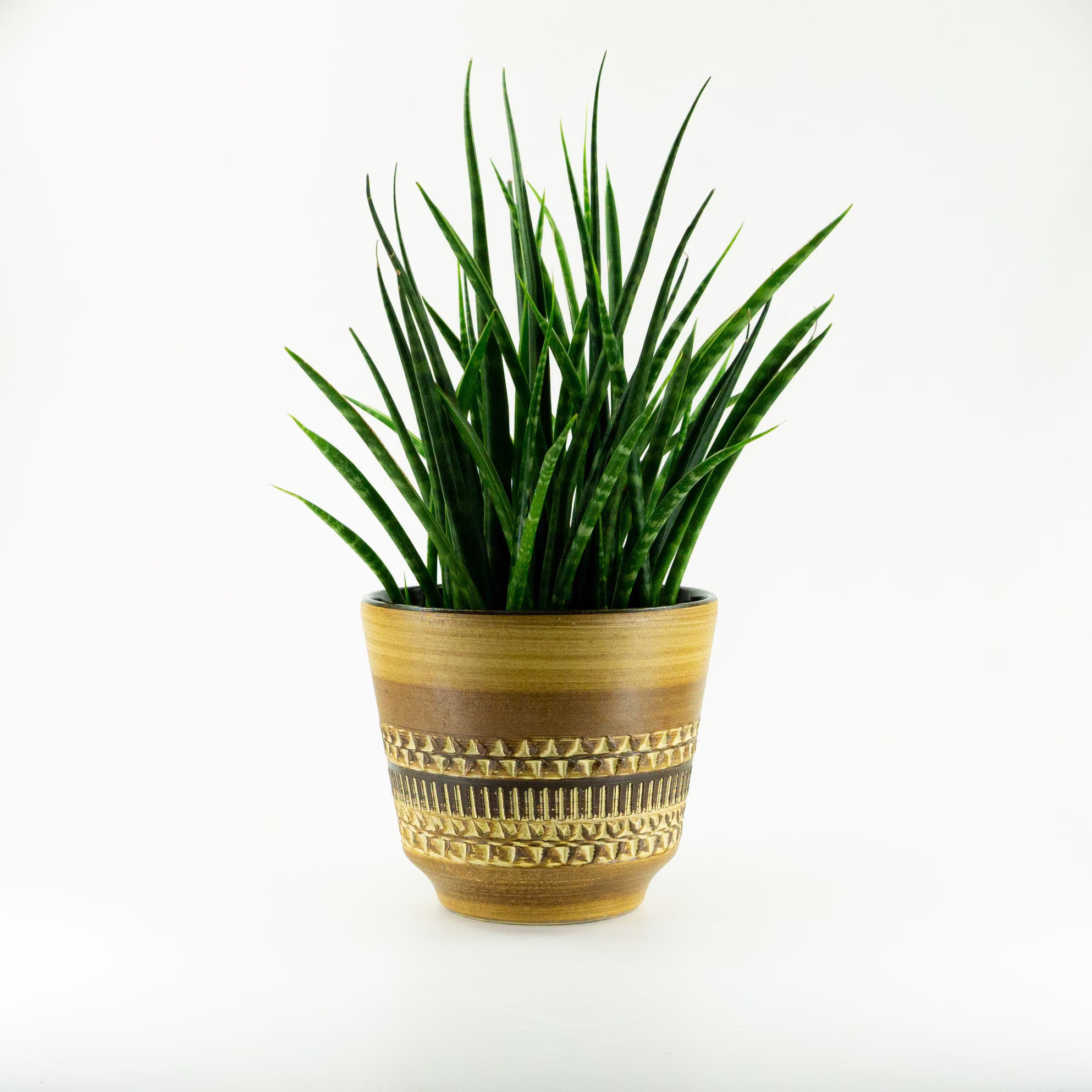 Clinker Ceramic Planter Sgraffito 1950S-60S Vintage Westgerman Pottery