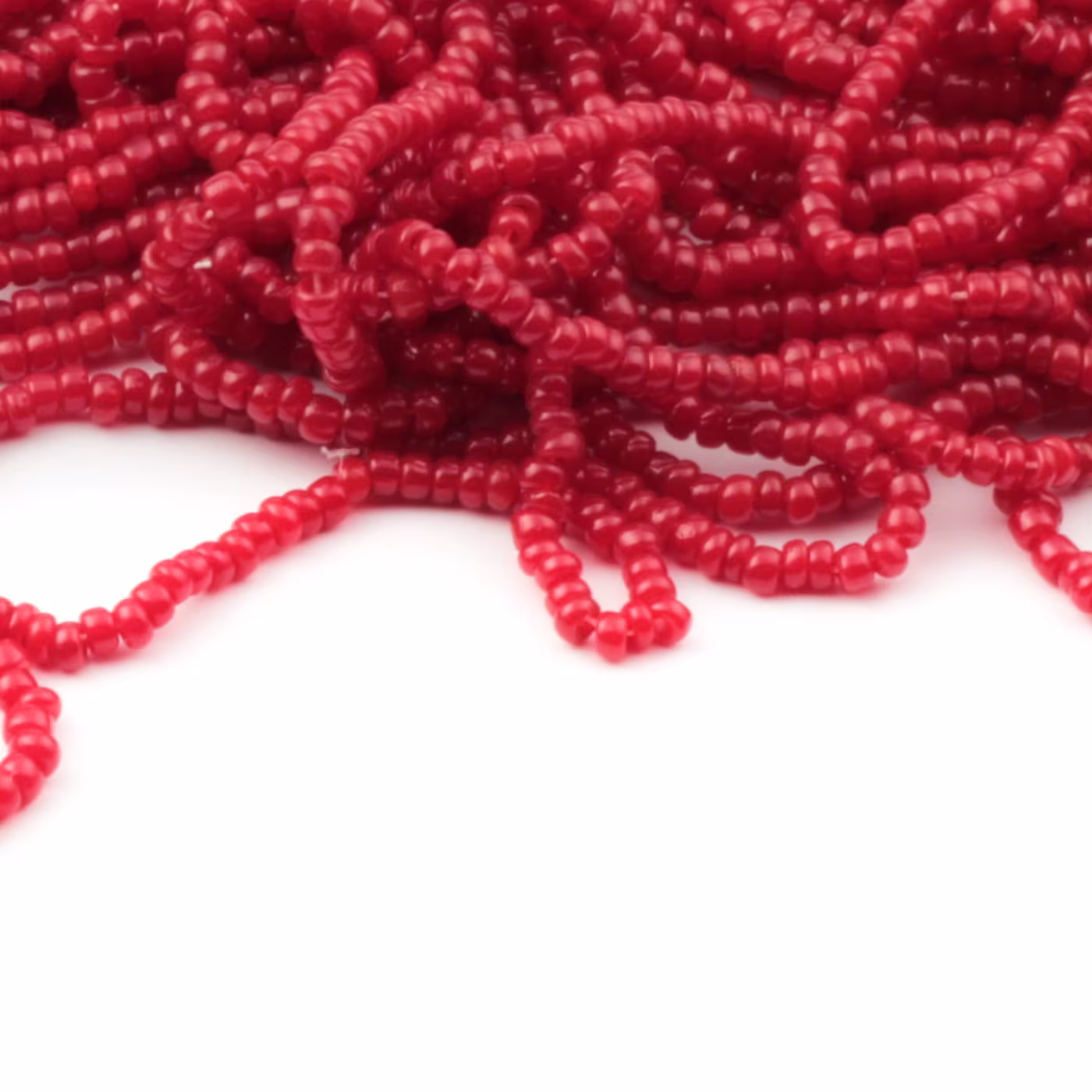 Czech Vintage Crimson Red Seed Glass Beads 18Bpi 11/0. | 5000+