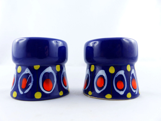 Lovely 1970S Wgp Salt Pepper Shaker Westgerman Pottery Hippie Boho