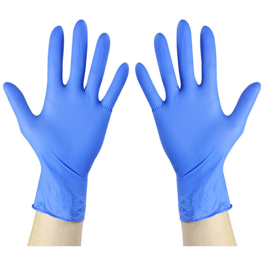 100pack Blue Nitrile Medical Eaxm Gloves for Healthcare Food Cooking Cleaning Multipurpose Latex & Powder Free 3mil,L