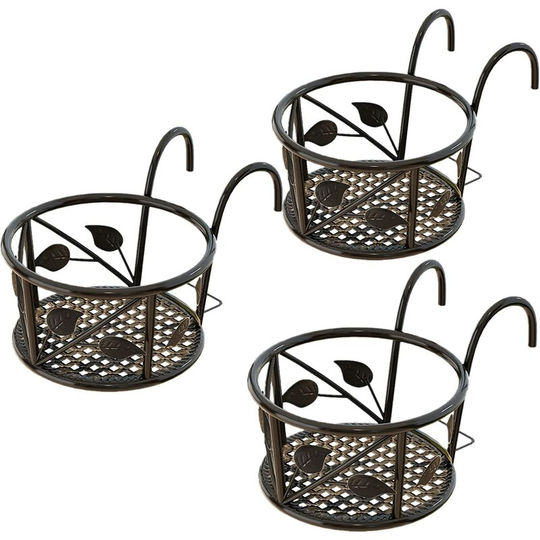 Sturdy Metal Plant Stand, Plant Stand for Balcony, Bistro and Cafeteria Decoration, Indoor and Outdoor Planter Flower Pot Holders, Sturdy Structure