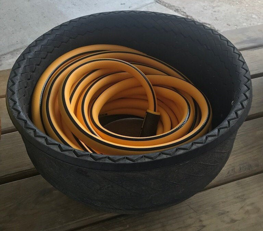 Rolled Edge Hose Storage Pot Small - 25'-50'