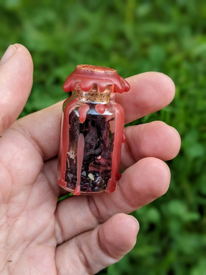 Chakra Affirmation Jar- Sacral & Red Jasper - Meditation- Healing- Boho Decor- Balance- Spiritual