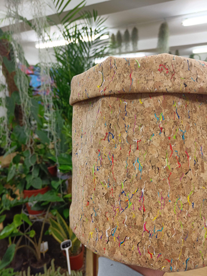 Indoor Planter, Fabric Plant Pot, Pot Uk, Vegan Holder, Cork