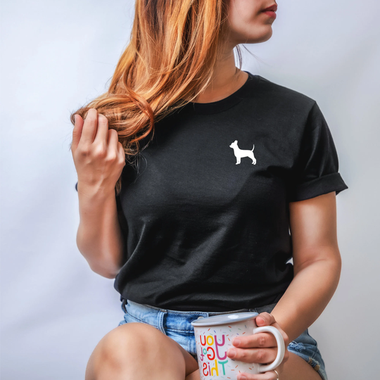 Chihuahua Dog T-Shirt, Unisex Organic Cotton Shirt