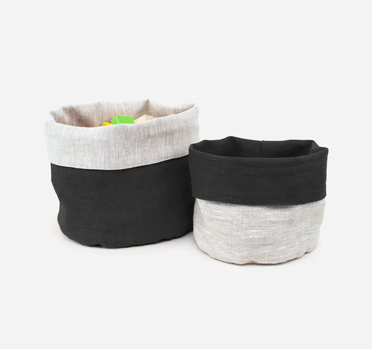 Linen Storage Basket Bathroom Baskets, Makeup Bin Baskets Planters, Fabric Plant Pot Indoor Small, Sustainable Living Room