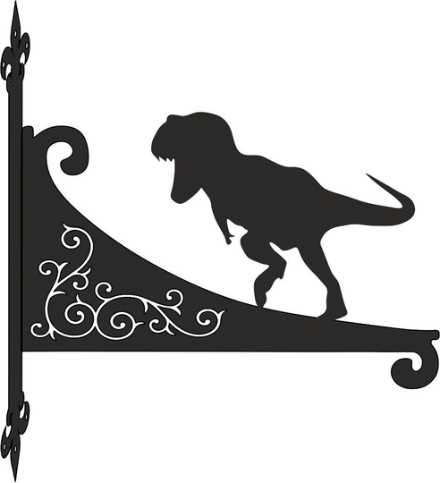 T-Rex Ornamental Scroll Hanging Bracket