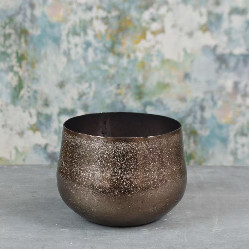Bronze Mayfair Planter | Medium Metal Planter - Fast & Free UK Delivery