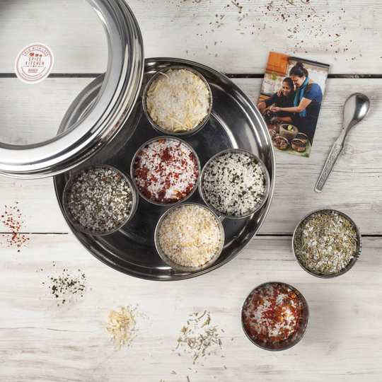Flavoured Sea Salts Collection With Seven Salts And Tin
