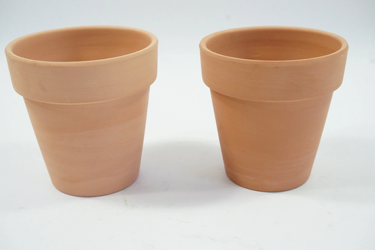 Terracotta Flower Pots, Clay 2 Small Seed Succulent Greenhouse Supplies, Lot 157 Free Usa Ship