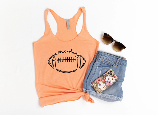 Game Day Shirt, Football Tank Tops For Women, Season Tee, Gift Mom, Sports Shirt