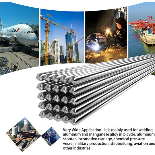 10PCS Low Temperature Aluminum Welding Wire Flux Cored 2mm*500mm Al-Mg Soldering Rod No Need Solder Powder