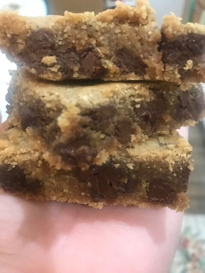 Keto Salted Carmel Blondie-Sugar Free