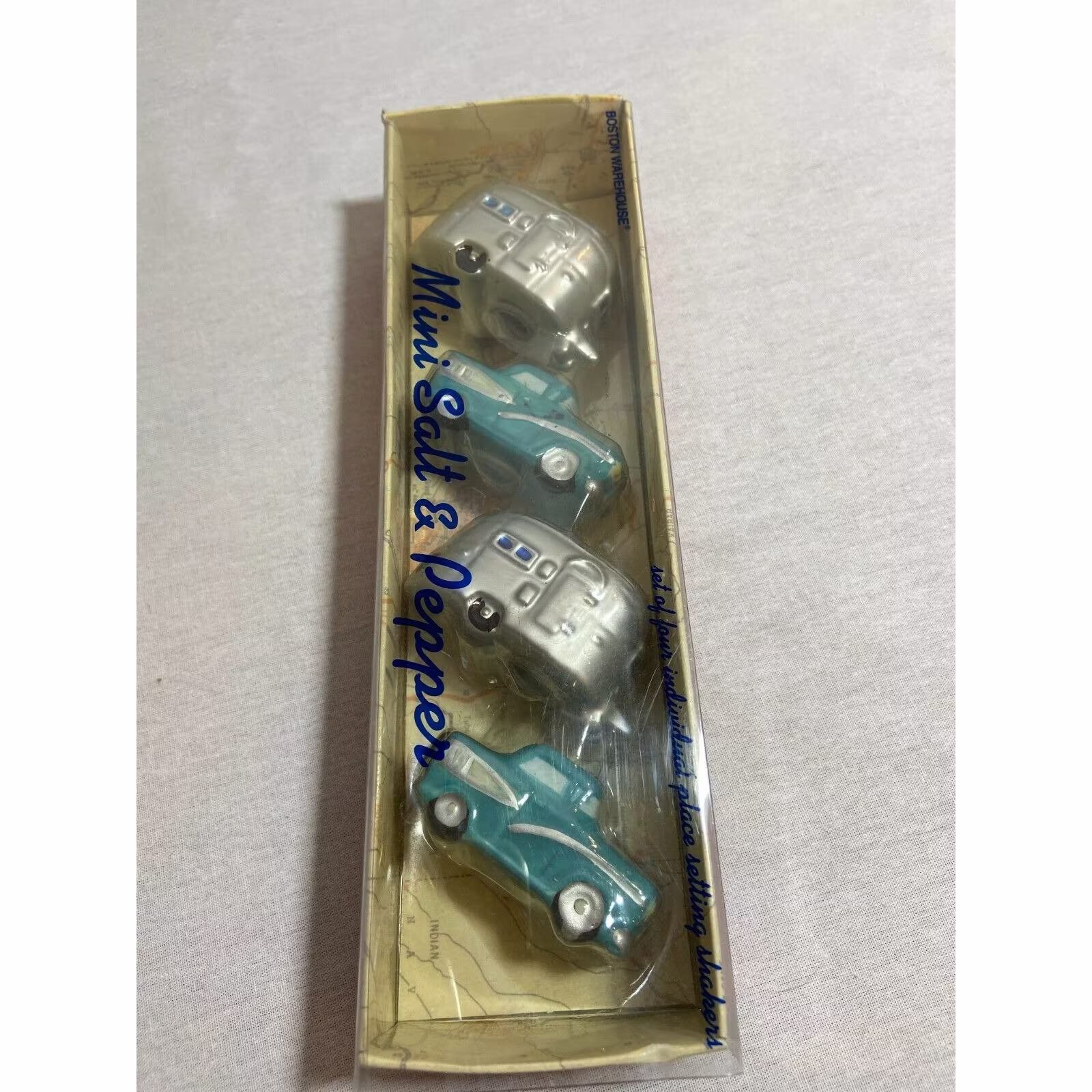 Boston Warehouse Road Trip Shakers ~ Camper Car Becky Denny Mini & Individual Salt Pepper