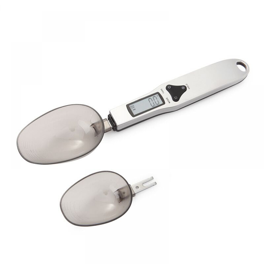 0.1g up to 300g graduation measuring spoon, multi-function food scale, kitchen scale for spices & herbs-black