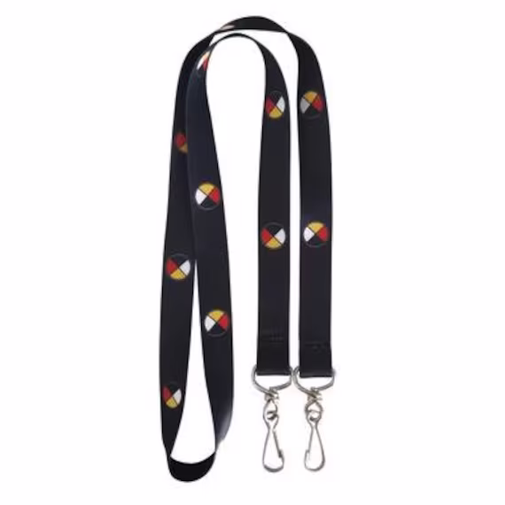 First Nations Medicine Wheel Lanyard Native Indigenous Art