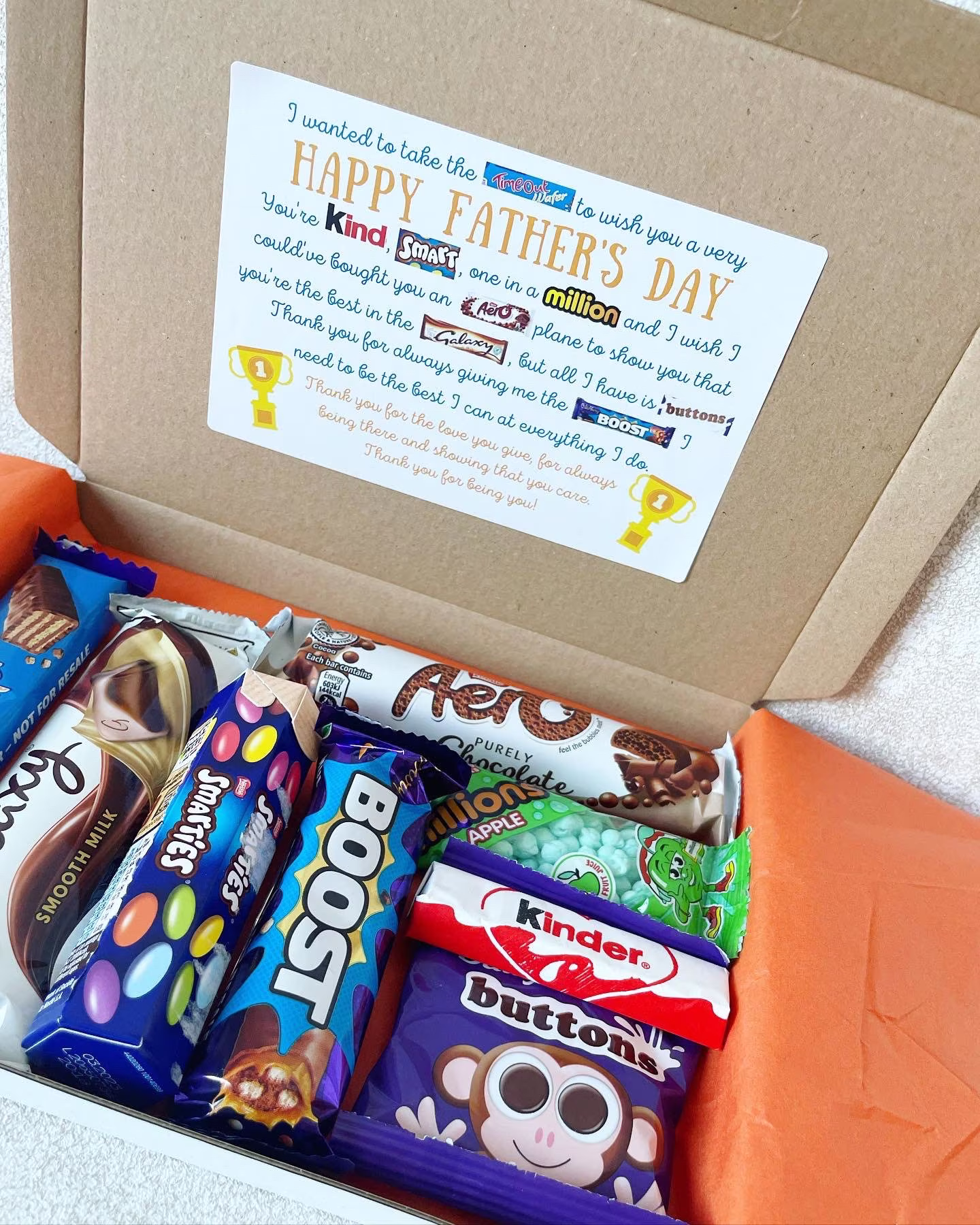 Father's Day Chocolate Box - Gift Dad Grandad Best Ever