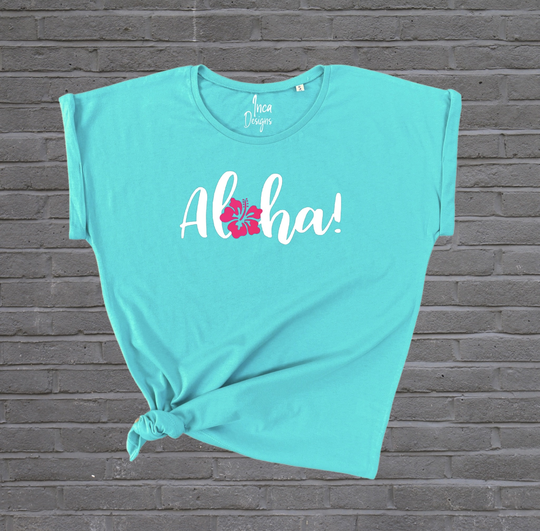 Aloha Shirt, Tropical Tshirt, Hawaii T-Shirt, Summer Tops, Birthday Gift, Best Friend Birthday, Gift For Her, Holiday Tees