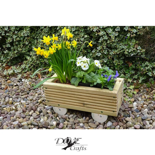 Carriage Wooden Planter Personalisation Memorial Any Name