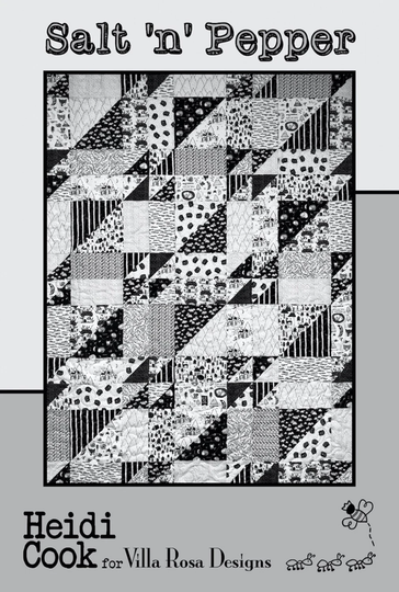 Salt N Pepper Quilt Pattern - 48" X 64