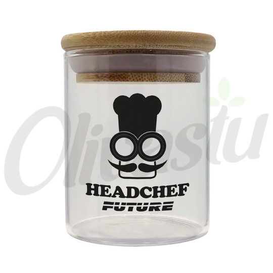 Headchef Future Herb Storage Glass Jar Container Airtight Lid Small Large