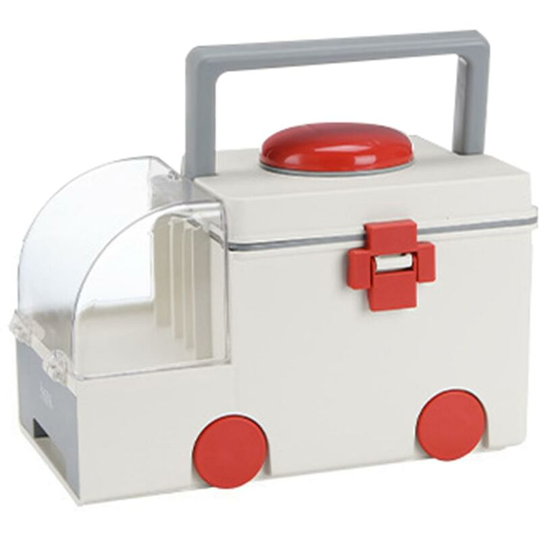 Devenirriche - Medicine box 32cm x 21cm x 21cm plastic first aid box storage box medicine box with handle with removable storage compartment medicine