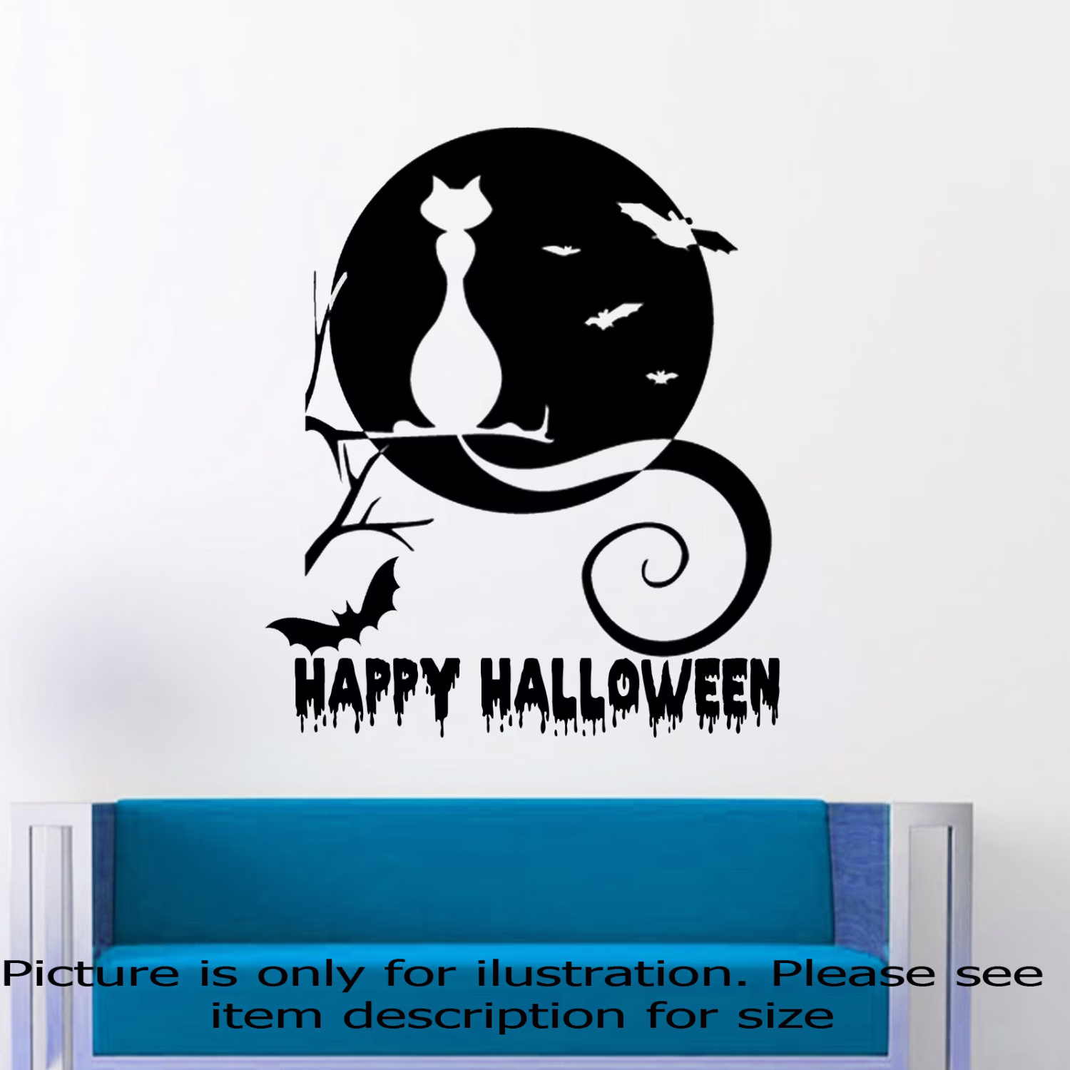 Happy Halloween Wicked Pumpkin Seasonal Art Wall Occasion Decals Vinyl Stickers