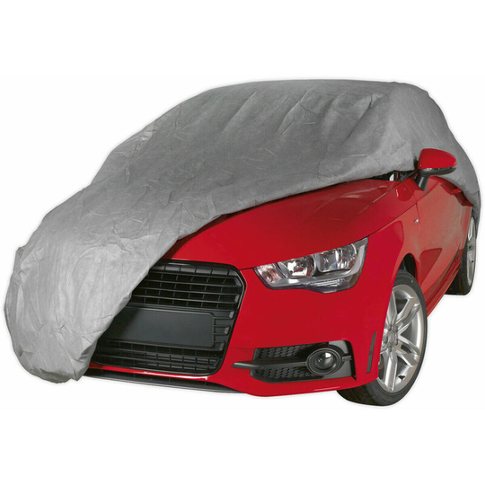 Loops - 3 Layer All Seasons Car Cover - 4050 x 1650 x 1200mm - Waterproof - Medium