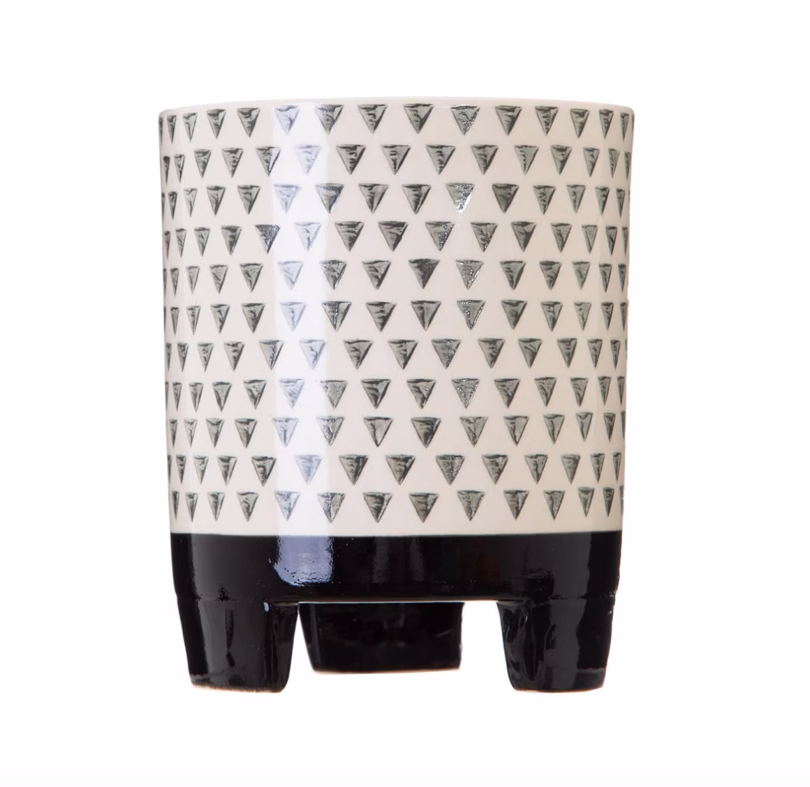 Small Black Geometric Planter | New Home Gift