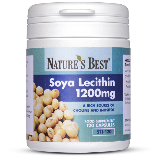 Soya Lecithin 1200Mg, Rich Source Of Choline & Inositol 120 Capsules