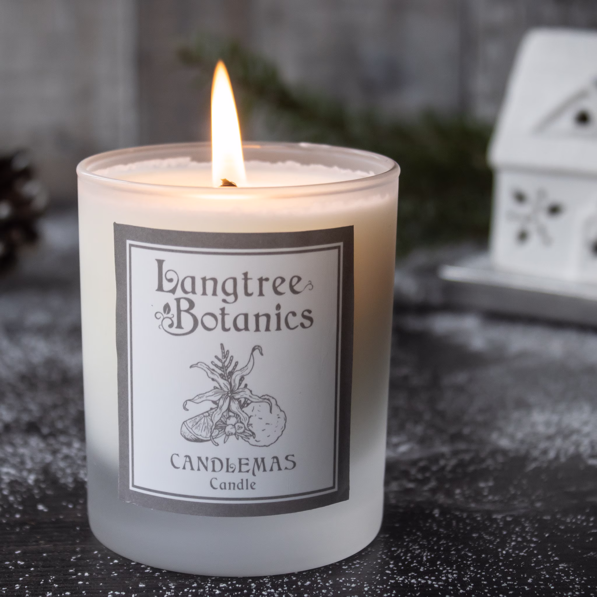 Candlemas Candle | Cypress, Juniperberry, Lemon, Bergamot & Ylang Handcrafted Ethical Plant-Based Large Soy Candle