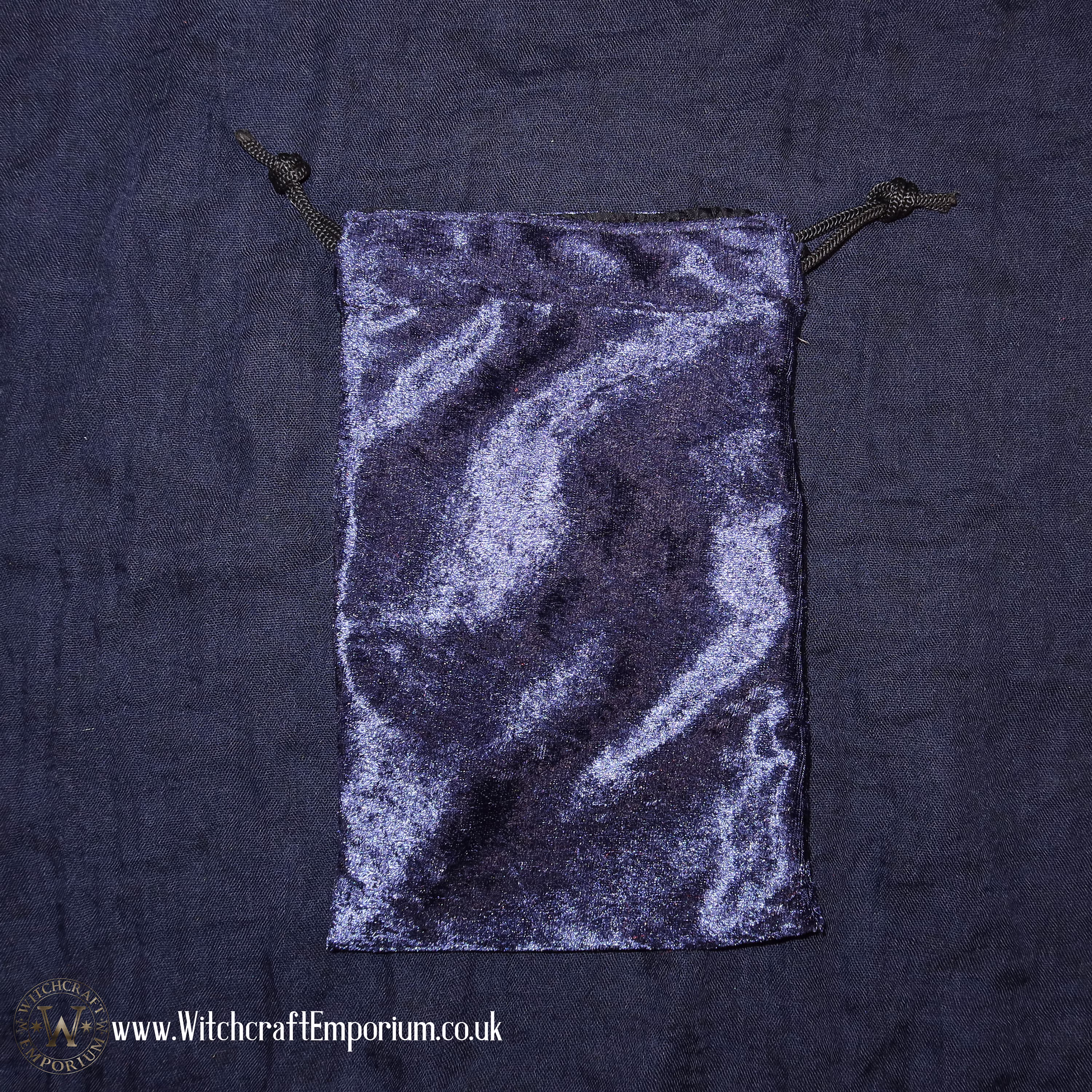 Vegan Velvet Midnight Blue Tarot Pouch Altar Cloth Divination Ritual Magic Magick Wicca Wiccan Supplies Pagan