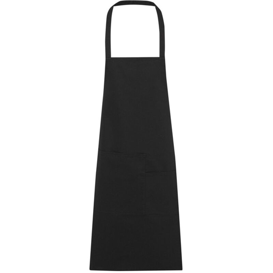 Khana Cotton Full Apron (One Size) (Solid Black) - Solid Black - Seasons