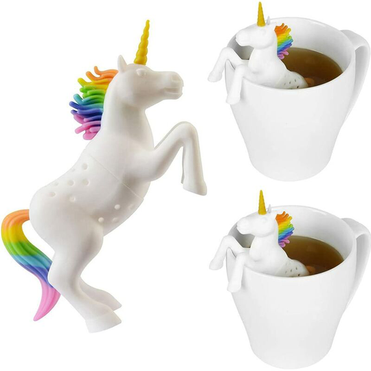 Perle Rare - Tea Infuser Silicone Horse Unicorn Animal Tea Filter Accessories for Teapots Tea Strainer Leaf Filter Tools for Loose Tea Leaves Tea
