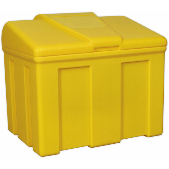 Loops - 110 Litre Grit & Salt Storage Box - Large Opening - Indoor & Outdoor Storage