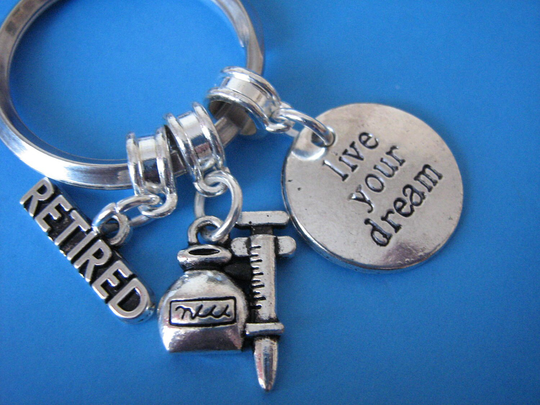 Retired Pharmacist Keyring Retirement Gifts Gift For A Live Your Dream
