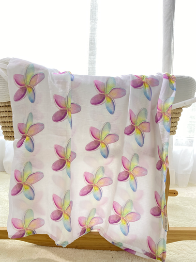Plumeria Organic Swaddle Blanket