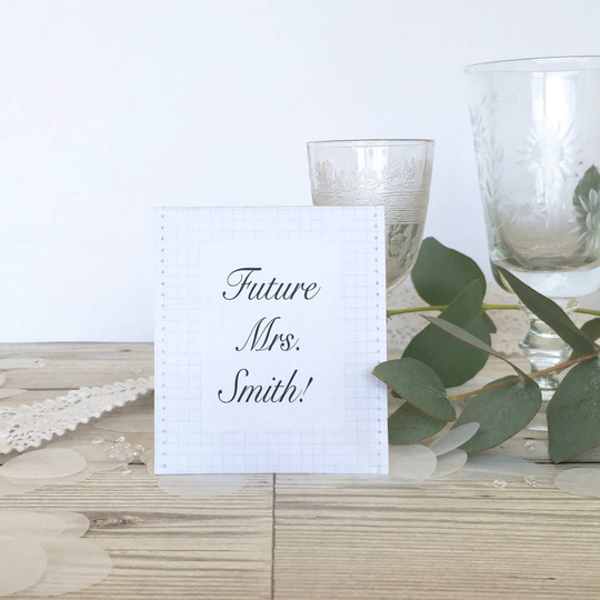 Future Mrs Bridal Party Favours
