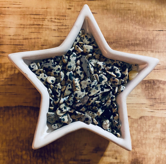 Dalmatian Jasper, Jasper Chips, Qty. 1 Ounce
