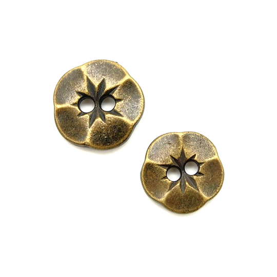 Hibiscus Buttons | 10Pcs - 14/17mm