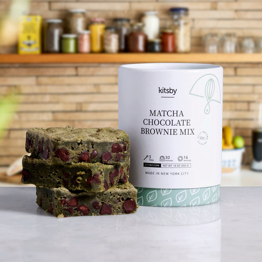 Matcha Green Tea Chocolate Brownie Baking Mix, Easy Housewarming Kit, Kids & Adult Diy