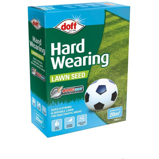 Hard Wearing Lawn Seed 500g - F-LB-500-DOF - Doff