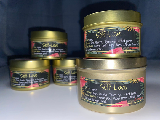 Self-Love Herbal Candle | Healing Candles Self Care Container Thank You Gift Homemade