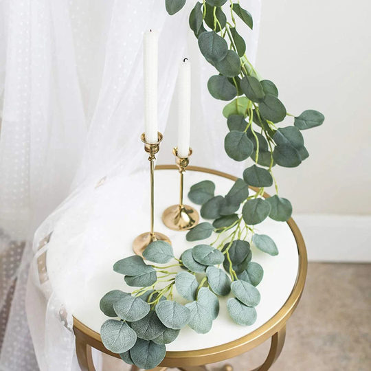Artificial Trailing Eucalyptus Branch, Faux Plant Decoration, Artificial Flowers, Free Worldwide Delivery
