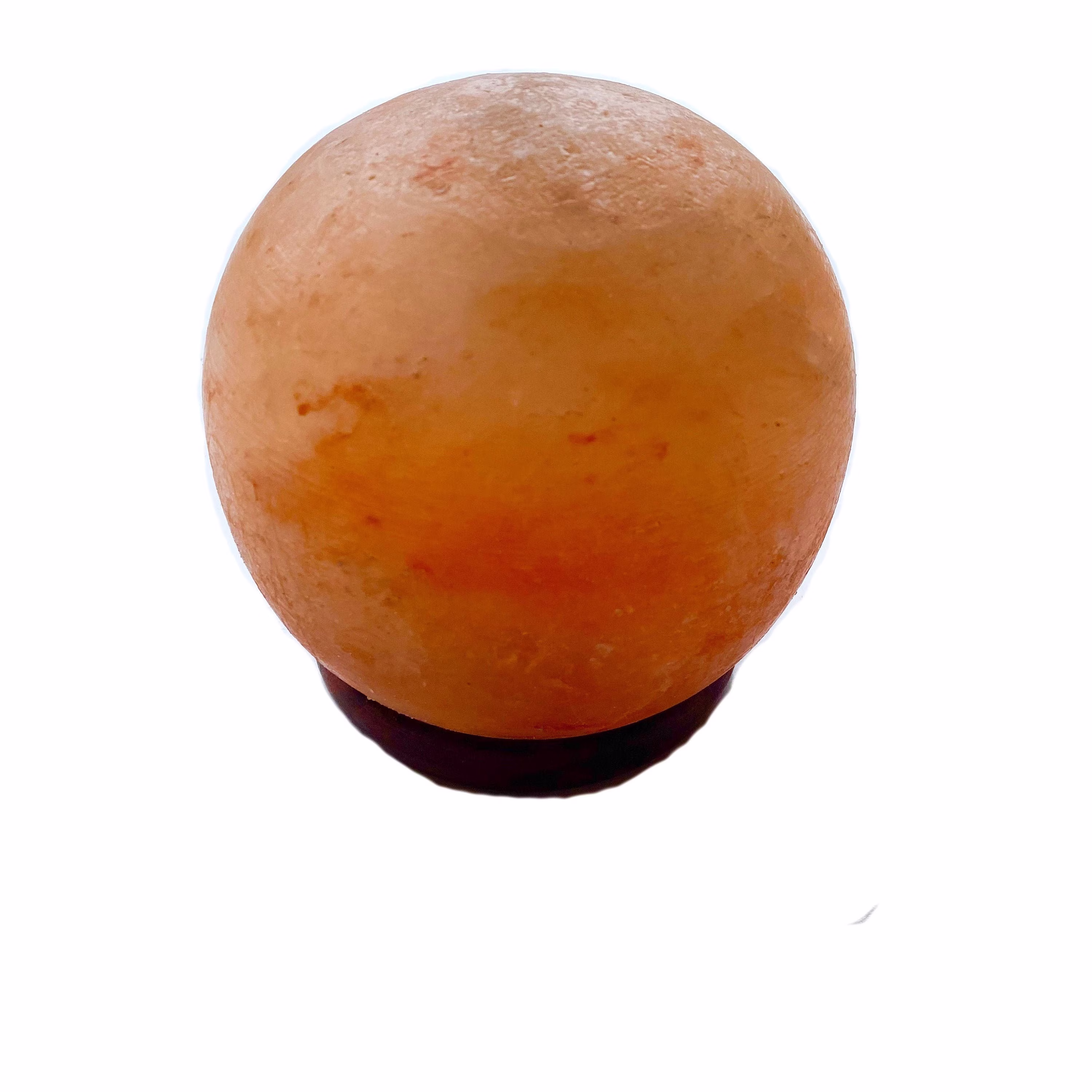 Himalayan Salt Lamp On Wooden Base -123mm - Sp3001 Certificated