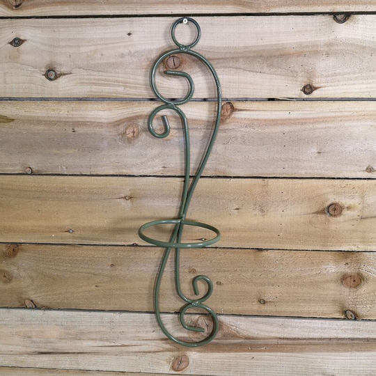 Samuelalexander - Tom Chambers Handcrafted Verona Sage Green Patio Metal Garden Herb Plant Flower Pot Wall Mount Holder