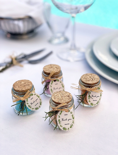 Bath Salt Wedding Favors | Natural Shower Gifts Bridal Bulk Order Tubes Personalized