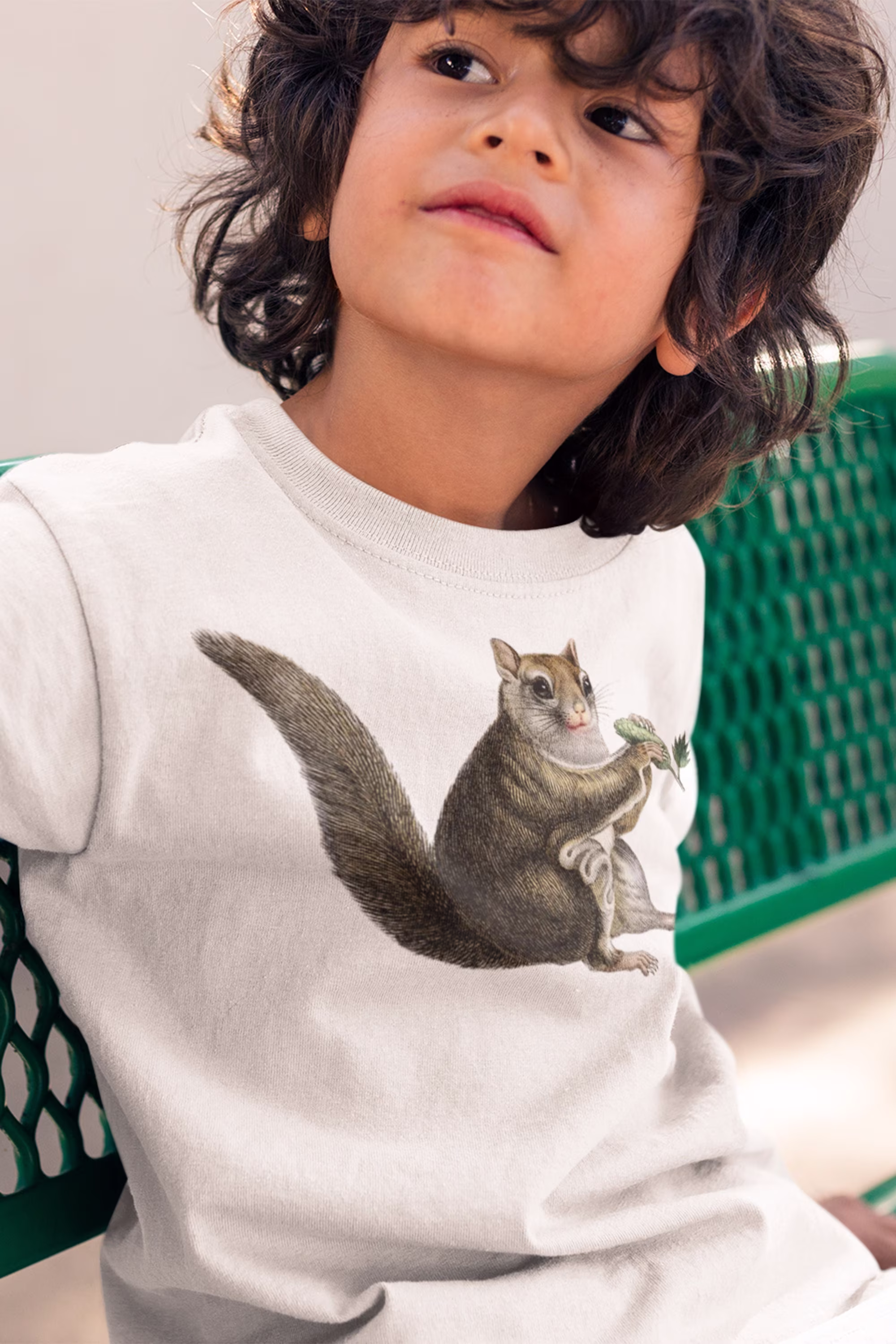 Organic Retro Flying Squirrel Shirt. Vintage & Hops Graphic. Short Sleeve Standard Tee Birthday Gift