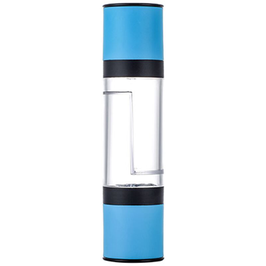 Salt and Pepper Grinder - 2 in 1 Manual Salt Pepper Mill Herb Spice Grinder Shakers Refillable blue