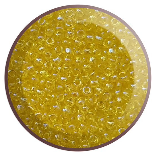 8/0 Tr-175 Lemon Rainbow Round Toho Seed Beads 10-Gram/30-Gram - Australian Seller